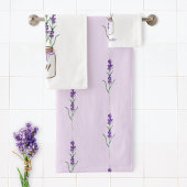 botanische lavendel bad handdoek