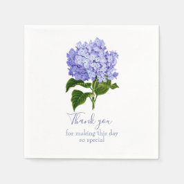 Botanische Lavender Hydrangea Script Dank u Servet