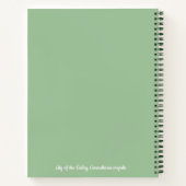 Botanische Lelie van de Vallei Pastel Bloem Notitieboek (Achterkant)