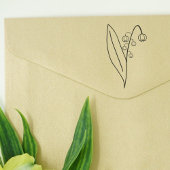 Botanische Lelie van de Valleilijn Kunstbloem Rubberstempel