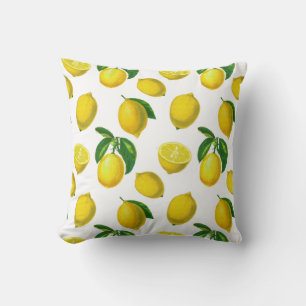 Botanische Lemon Afdruk Kussen