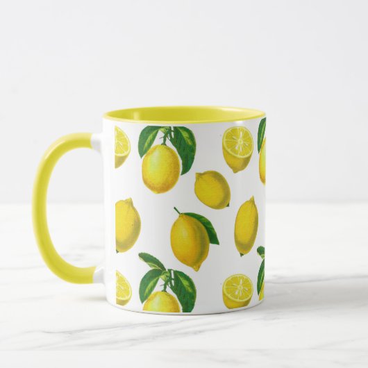  Botanische Lemon Afdruk Mok (Links)