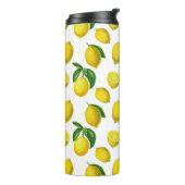  Botanische Lemon Afdruk Thermosbeker (Gedraaid links)