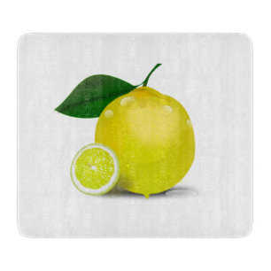 Botanische lemon snijraad snijplank