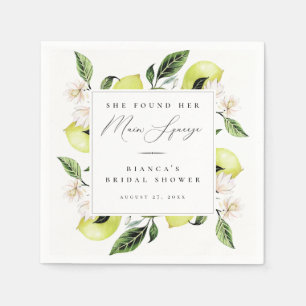Botanische Lemons Main Squeeze Vrijgezellenfeest Servet