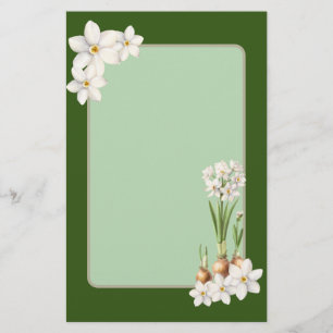 Botanische lente groen briefpapier