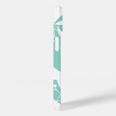 Botanische Lichtblauwe Gepersonaliseerde Bloemen Case-Mate iPhone Case (Achterkant / Rechts)