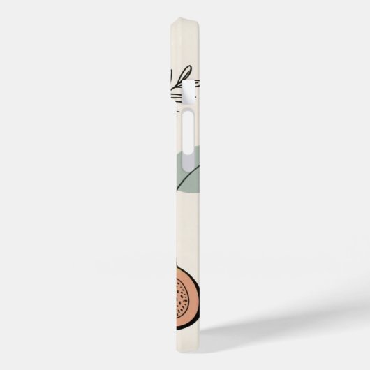 Botanische lijnen - Earth Leaf Art Phone Case (Achterkant / Links)