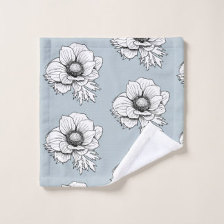 Botanische lijnkunst: Anemone Washandje