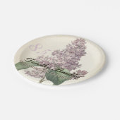 botanische Lila 85e verjaardag PP Papieren Bordje (Gekanteld)