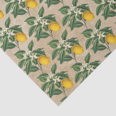  botanische limoenbloem, bloesem, beige Kraft Tissuepapier (Detail)