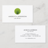 Botanische Logo - Eigen zorg Visitekaartje (Voorkant / Achterkant)