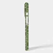 Botanische Lotus Panel Patroon - De Witte Lotus Case-Mate iPhone Case (Achterkant / Links)