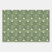 Botanische Lotus Panel Patroon - De Witte Lotus Inpakpapier Vel (Voorkant)