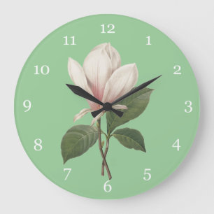 botanische magnoliebloem grote klok