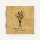 Botanische Mason Jar Journal Notitieboek (Voorkant)