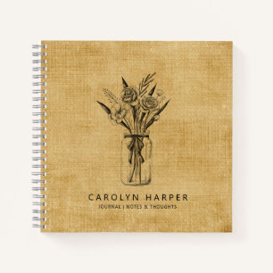  Botanische Mason Jar Journal Notitieboek