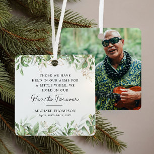 Botanische Memorial foto aandenken Metalen Ornament