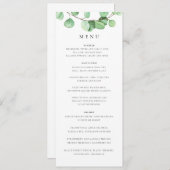 Botanische menu Eucalyptus (Voorkant / Achterkant)
