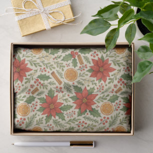 Botanische Mistletoe Classic Floral Art Pattern Tissuepapier