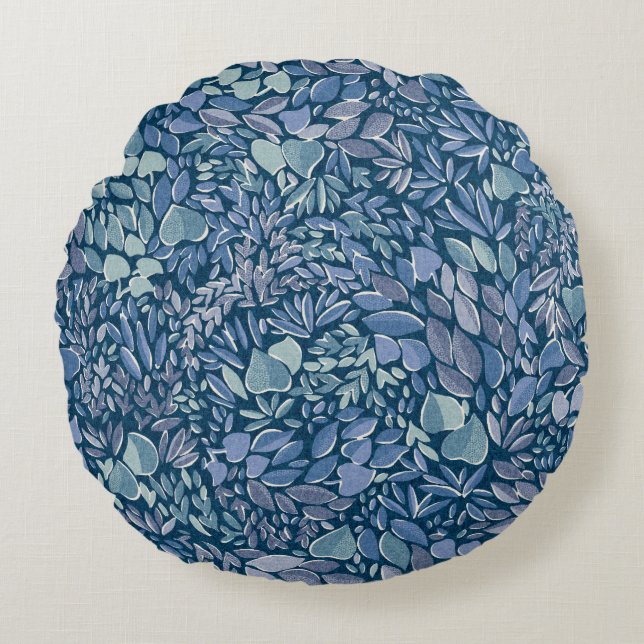 Botanische Mix Rond Kussen (Voorkant)
