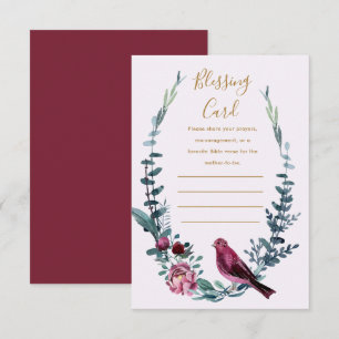 Botanische Moeder's Zegen Kaart Gebed Nota Kaart