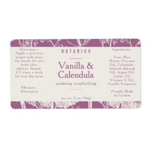 Botanische mosterdroze ingrediënten Natuurlijke ve Etiket