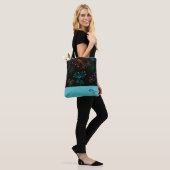 Botanische nachten Canvas tas (Op model)