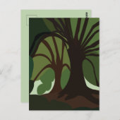 Botanische Natuur Bomen Briefkaart (Voorkant / Achterkant)