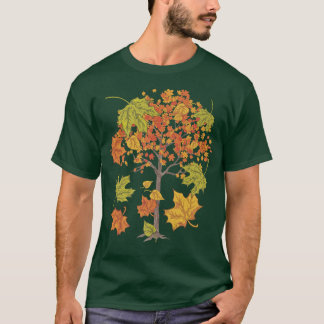 Botanische Natuur najaar wildbos Thanksgivi T-shirt