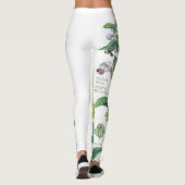 Botanische nettle Flowers over de Leggings van de  (Achterkant)