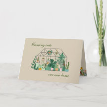 Botanische nieuwe thuis-aankondiging