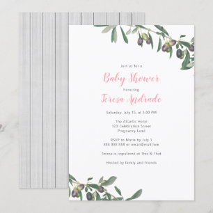 Botanische oever Baby shower Middellandse Zee Kaart