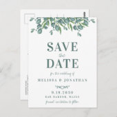 Botanische olievlek met eucalyptus, behalve de dat briefkaart (Voorkant / Achterkant)