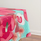  botanische olijfgroene bladeren Waterverf Tafelkleed (Voorbeeld)