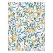  botanische olijfgroene bladeren Waterverf Tafelkleed (Voorkant)