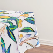  botanische olijfgroene bladeren Waterverf Tafelkleed (Voorbeeld)