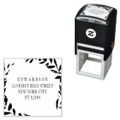 Botanische olijftak bladeren Retouradres Stempel (In situ)