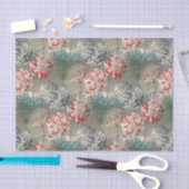 Botanische ontvlechting van  anjers tissuepapier (Craft)