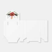 Botanische Oranje bladeren van flora en fauna Bedankdoosjes (Uitgevouwen)