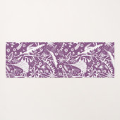 Botanische Paarse Modern Yogamat (Achterkant (horizontaal))