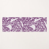 Botanische Paarse Modern Yogamat (Voorkant (horizontaal))
