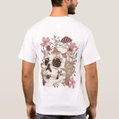Botanische paddenstoel schedel Shirt, gotische cot T-shirt (Achterkant)