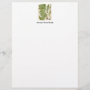  botanische pagina - Fern Persoonlijk Briefhoofd