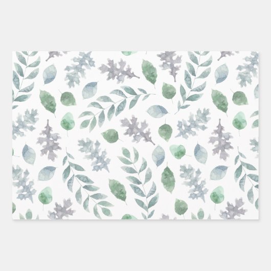 Botanische papiervaten met onmiddellijke verpakkin inpakpapier vel (Voorkant)