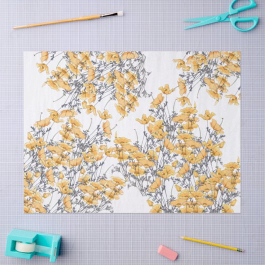 Botanische paprika's tissuepapier (Craft)