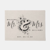 Botanische Pas getrouwd Ampersand de heer en Mrs.  Deurmat (Voorkant)