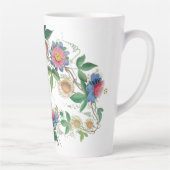 Botanische passie bloemen Latte Mok (Rechts)