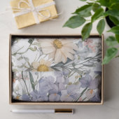 Botanische pastel kleuren wilde bloem zomer bloeme tissuepapier (Geschenk)