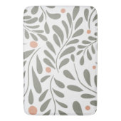 Botanische Patroon Wijze groene bladeren Badmat (Voorkant Verticaal)